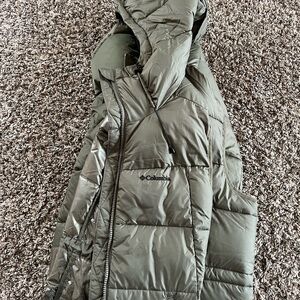 Omniheat Columbia Olive Hooded Puffer Vest